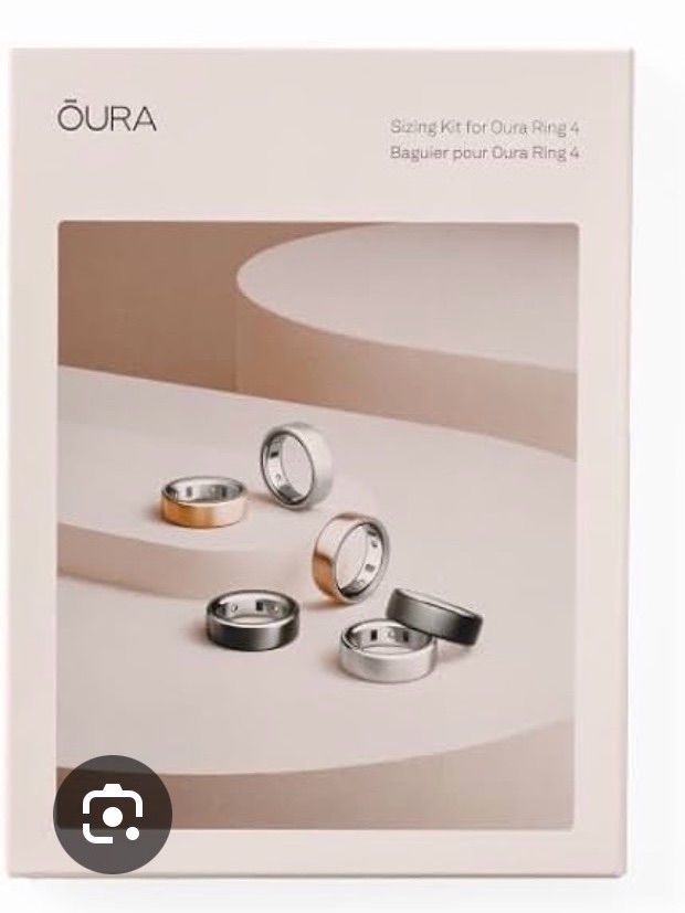 Oura Sizing Kit With Cream Ring Samples